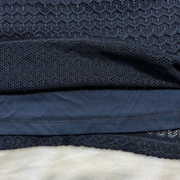 Sharagano Round Neck Lace A-Line Dress Size 16W Knee Length Party Minimalist - Picture 5 of 8